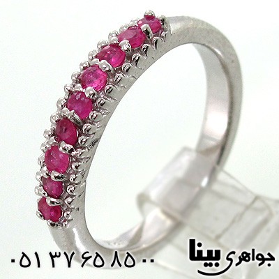 انگشتر یاقوت سرخ زنانه طرح مهسا