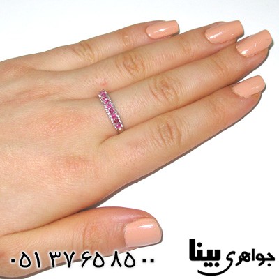 انگشتر یاقوت سرخ زنانه طرح مهسا