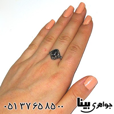 انگشتر حدید زنانه با دعای هفت جلاله چهار چنگ