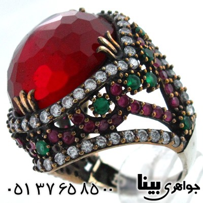 انگشتر نقره زنانه درشت پهن