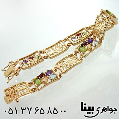 دستبند چند جواهر زنانه مستطیلی جدید