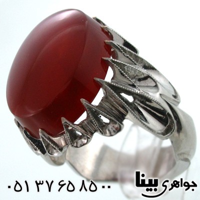 انگشتر عقیق یمنی مردانه درشت فاخر