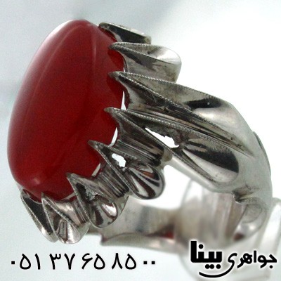 انگشتر عقیق یمنی خوشرنگ مردانه فاخر
