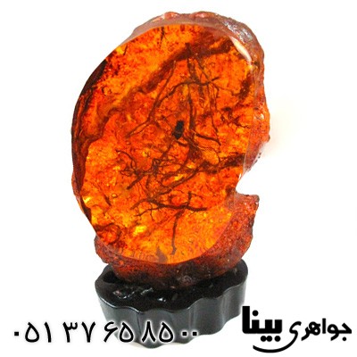 سنگ کهربا صنعتی دکوری با زنبور طبیعی