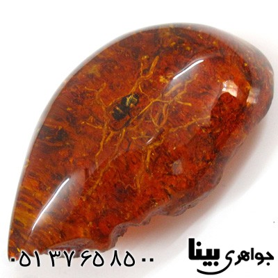 نگین انگشتر کهربا صنعتی با حشرات طبیعی دکوری