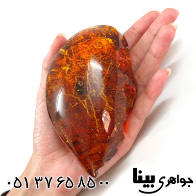 نگین انگشتر کهربا صنعتی با حشرات طبیعی دکوری