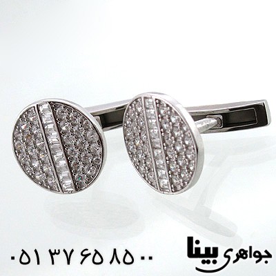 متفرقه نقره دکمه سر آستین با برند BVLGARI