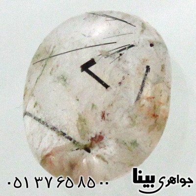 نگین انگشتر دُر مویی بیضی نقش دو