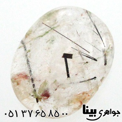 نگین انگشتر دُر مویی بیضی نقش دو