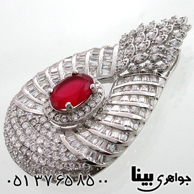 گردنبند ابسیدین قرمز زنانه فروزان