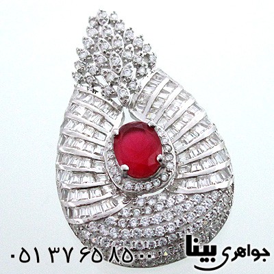 گردنبند ابسیدین قرمز زنانه فروزان