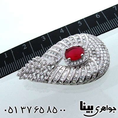 گردنبند ابسیدین قرمز زنانه فروزان