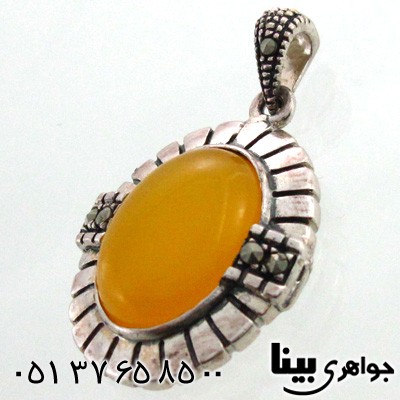 گردنبند عقیق شرف الشمس زنانه طرح مصری