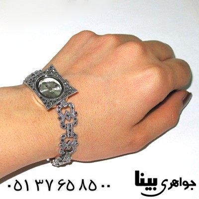 ساعت حدید زنانه مستطیلی قوس دار