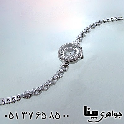 ساعت نقره زنانه طرح مجلسی