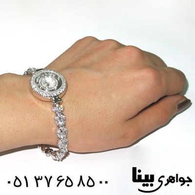 ساعت نقره زنانه طرح مجلسی