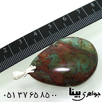 گردنبند فیروزه تبتی سبز سنگ درمانی