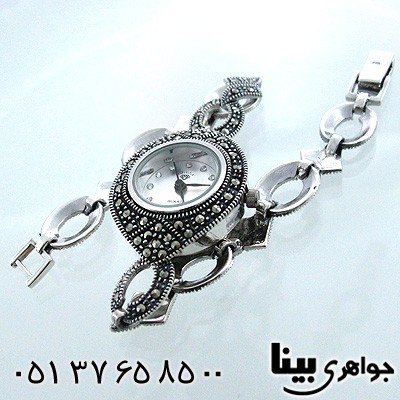 ساعت حدید زنانه بیضی و لوزی