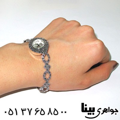 ساعت حدید زنانه بیضی و لوزی