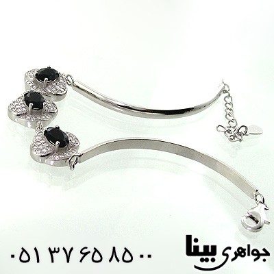 دستبند ابسیدین سورمه ای زنانه
