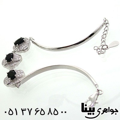 دستبند ابسیدین سورمه ای زنانه