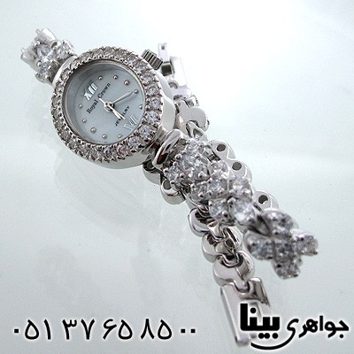 ساعت نقره زنانه بیضی کلاسیک