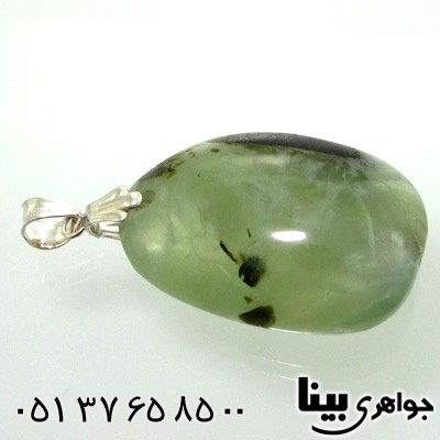 گردنبند یشم مویی بیضی پهن مخصوص سنگ درمانی