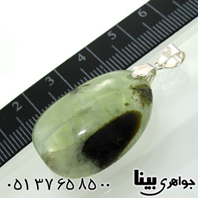 گردنبند یشم مویی بیضی پهن مخصوص سنگ درمانی