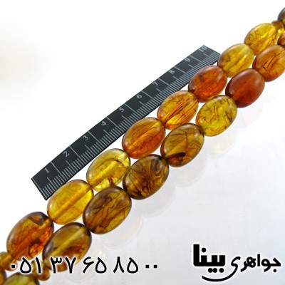 تسبیح کهربا پودری طرح درخت درشت