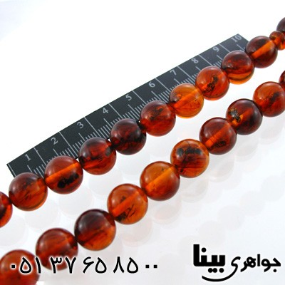 تسبیح کهربا پودری 33 دانه گرد