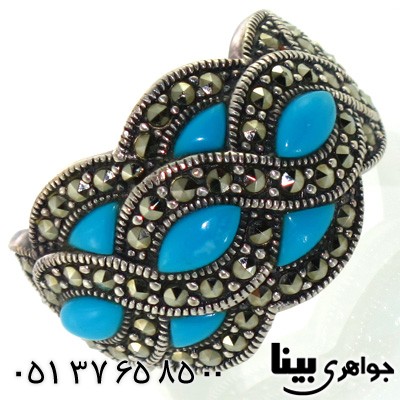 انگشتر حدید زنانه طرح پیچ درشت