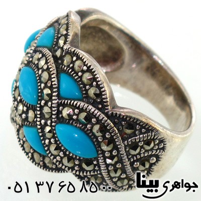 انگشتر حدید زنانه طرح پیچ درشت