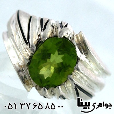 انگشتر زبرجد مردانه طرح سنتی