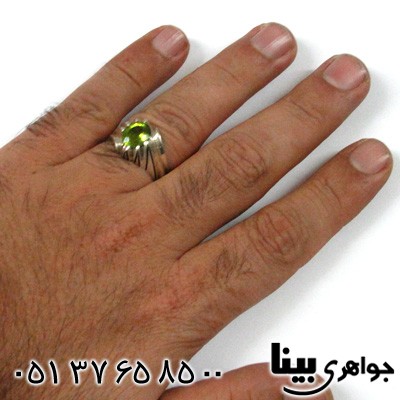 انگشتر زبرجد مردانه طرح سنتی