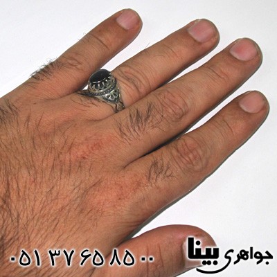 انگشتر حدید مردانه با دعای هفت جلاله