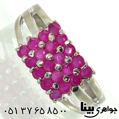 انگشتر یاقوت سرخ زنانه طرح شگرف