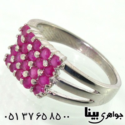 انگشتر یاقوت سرخ زنانه طرح شگرف