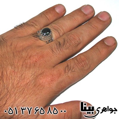 انگشتر حدید مردانه مرغوب با دعای هفت جلاله