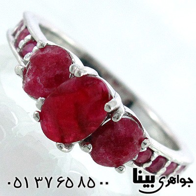 انگشتر یاقوت سرخ زنانه زیبا