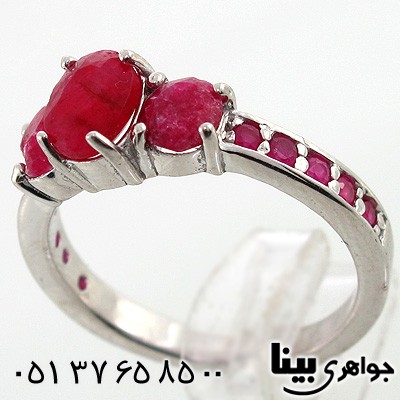انگشتر یاقوت سرخ زنانه زیبا