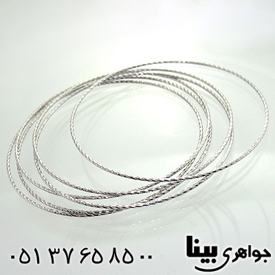 النگو نقره طرح پیچ زنانه