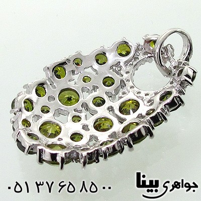 گردنبند زبرجد زنانه درشت طرح انگور درخشان