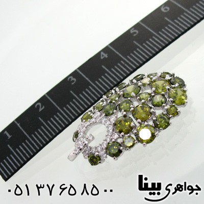 گردنبند زبرجد زنانه درشت طرح انگور درخشان