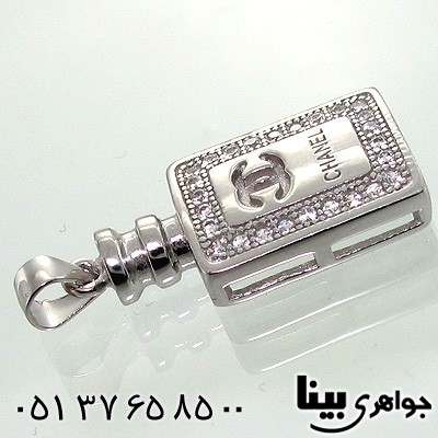 گردنبند نقره chanel مستطیلی