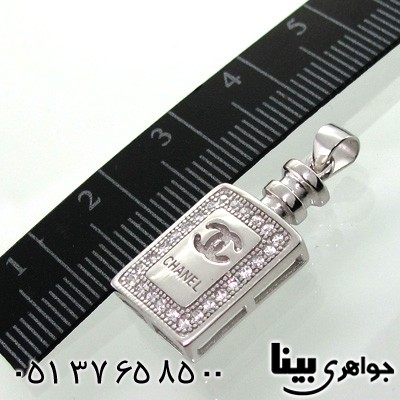 گردنبند نقره chanel مستطیلی