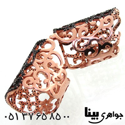 انگشتر عقیق سیاه (اونیکس) زنانه شوالیه