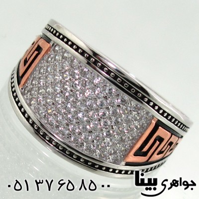 انگشتر نقره میکروستینگ طرح ورساچی درشت