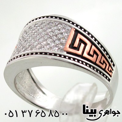 انگشتر نقره میکروستینگ طرح ورساچی درشت