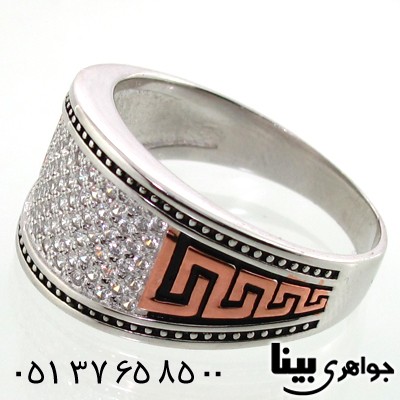 انگشتر نقره میکروستینگ طرح ورساچی درشت