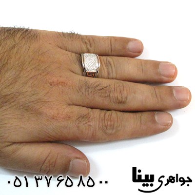 انگشتر نقره میکروستینگ طرح ورساچی درشت
